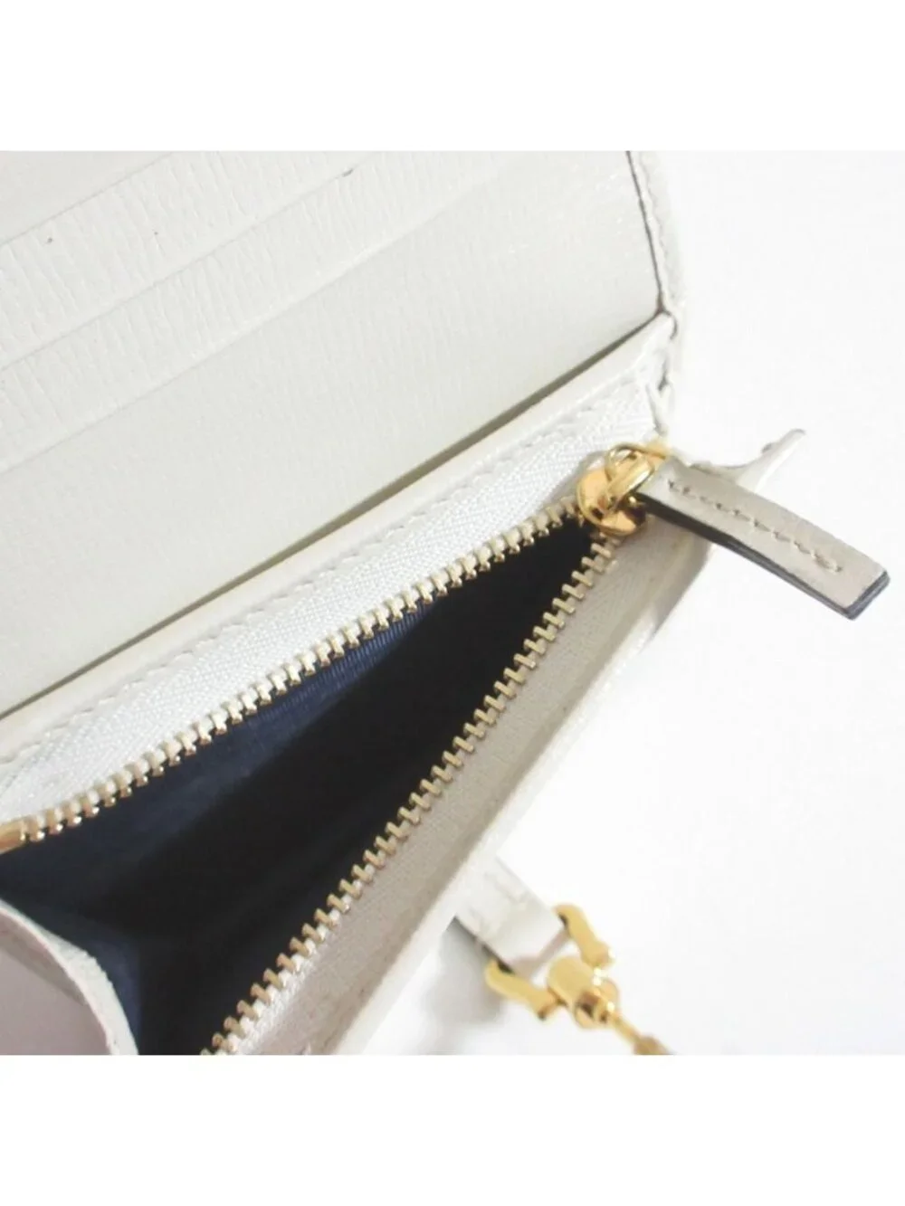 Gucci Jackie Compact Wallet Gray White LadySecond - Picture 8 of 13